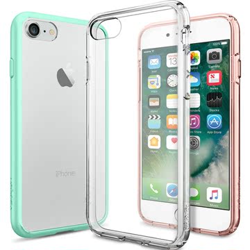 SPIGEN苹果iPhone7手机壳透明防摔保险杠7Plus硅胶边框保护套SGP