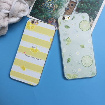 苹果6s手机壳清新水果 iPhone6手机壳硅胶透明夏日 6plus软壳韩国
