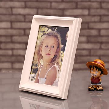 6 7 8 10 12寸白色婚纱照片宝宝情侣写真纯实木相框创意摆台挂墙