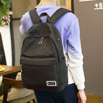 韩版时尚男士双肩包包潮流女式背包中大学生书包休闲旅行包电脑包