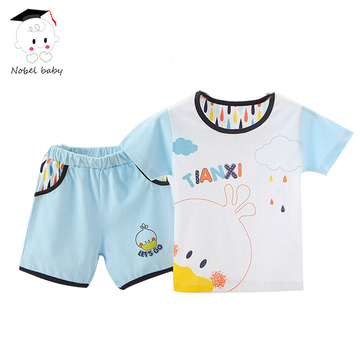 宝宝童装男女童夏装套装1-2-3岁9个月宝宝婴儿短袖两件套纯棉t恤