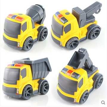 2只包邮 3C惯性工程车玩具 特大号汽车玩具吊车搅拌工程车