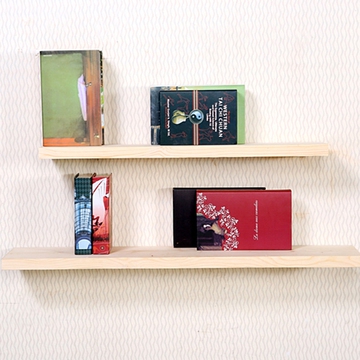 木板定制搁板置物架一字板墙上隔板定做书架简约层架实木松木板架