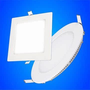 米奇瑞LED超薄面板灯圆形方形射灯防雾灯天花灯超薄筒灯嵌入式灯