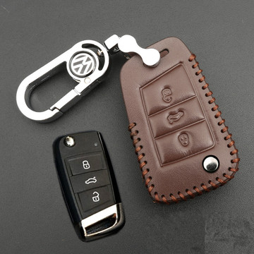 2017款大众新帕萨特汽车钥匙包帕萨特280 330 380车用钥匙套 真皮