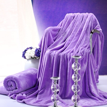 多用加厚法莱绒毛毯 纯色珊瑚绒午睡盖毯 空调毯床单毯子 包邮