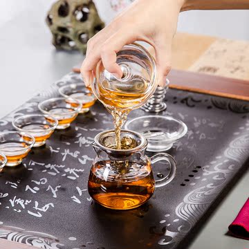 整套玻璃茶具套装 功夫茶具泡茶器透明耐热玻璃茶壶茶杯 特价