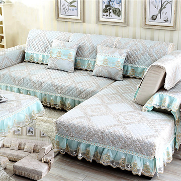 亚麻沙发垫布艺田园欧式四季通用客厅防滑组合棉麻三人沙发坐垫子