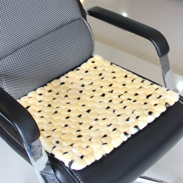 冬季毛绒老板椅垫餐椅坐垫可定做加厚防滑仿纯羊毛垫学生凳子圆形
