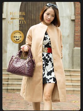 2016新款时尚街头潮流女包单肩斜跨手提包中年妈妈女士包包菱格包
