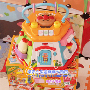 现货 日本代购 新款面包超人六面屋七面屋六面体六面盒玩具屋