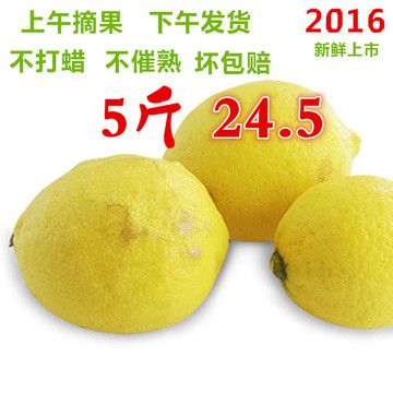 现货现摘四川安岳柠檬水果5斤27-34个小果新鲜黄柠檬切片榨汁包邮
