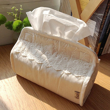 ZAKKA棉麻创意纸巾盒 田园可爱布艺卷纸套袋筒 韩国简约欧式车用
