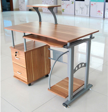 简约现代家用台式电脑桌子创意钢化玻璃桌办公室办公桌书桌写字台