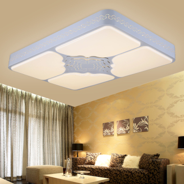 雷士照明LED现代吸顶灯简约长方形客厅灯可调光LED客厅灯
